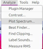 Spectrum context-menu